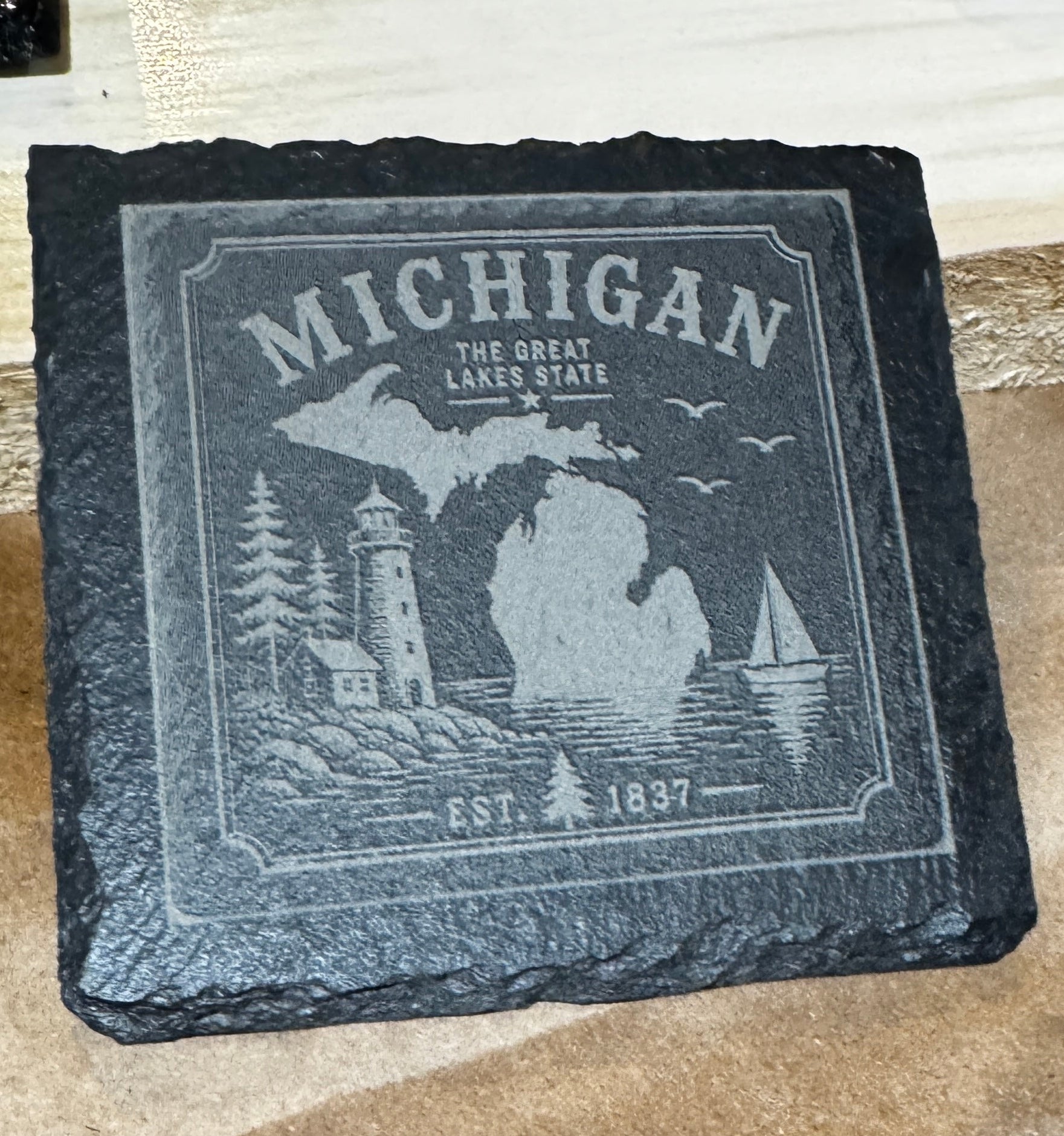 Slate Coasters set of 4