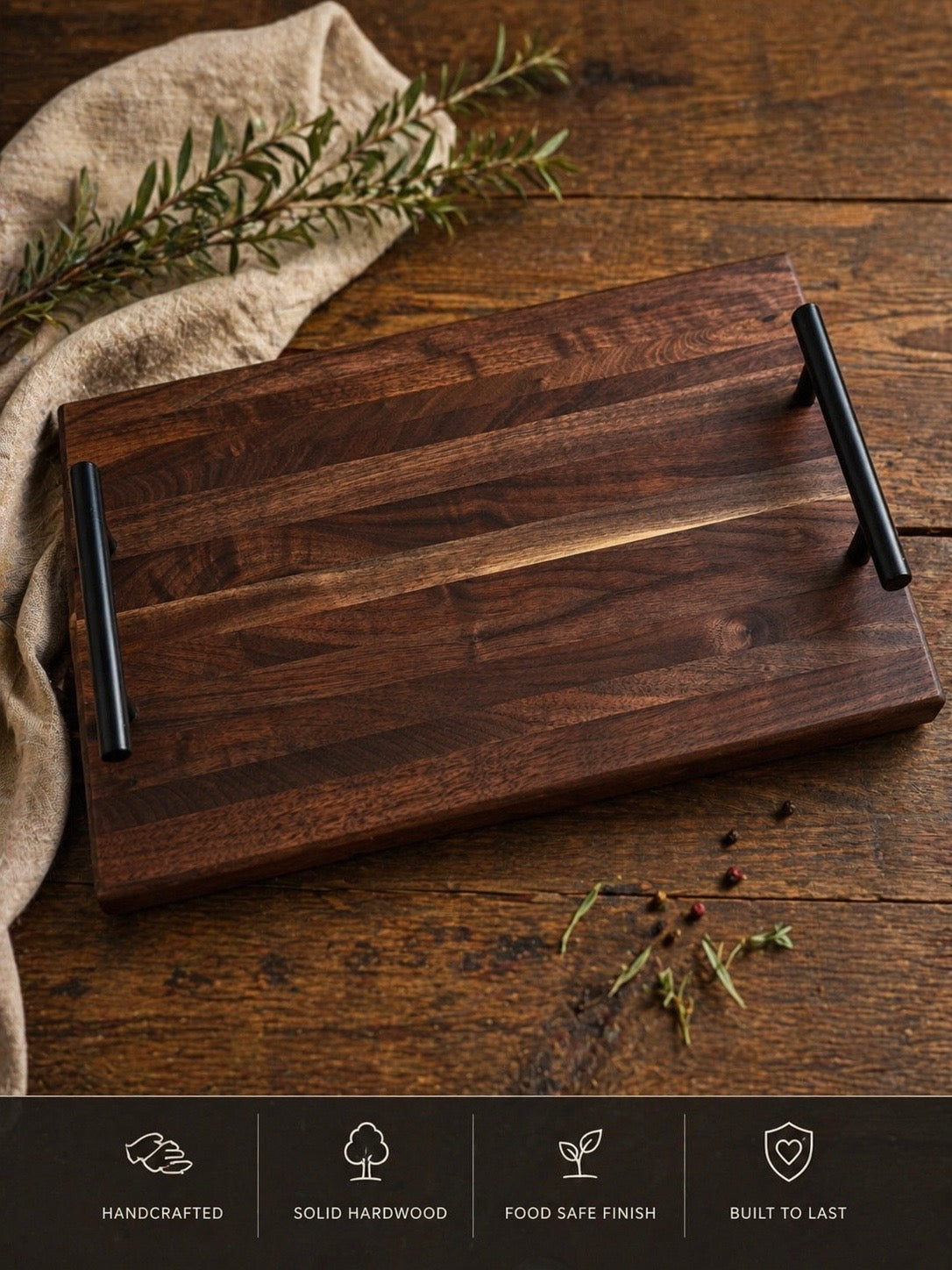 Black Wallnut serving/Charcuterie Board